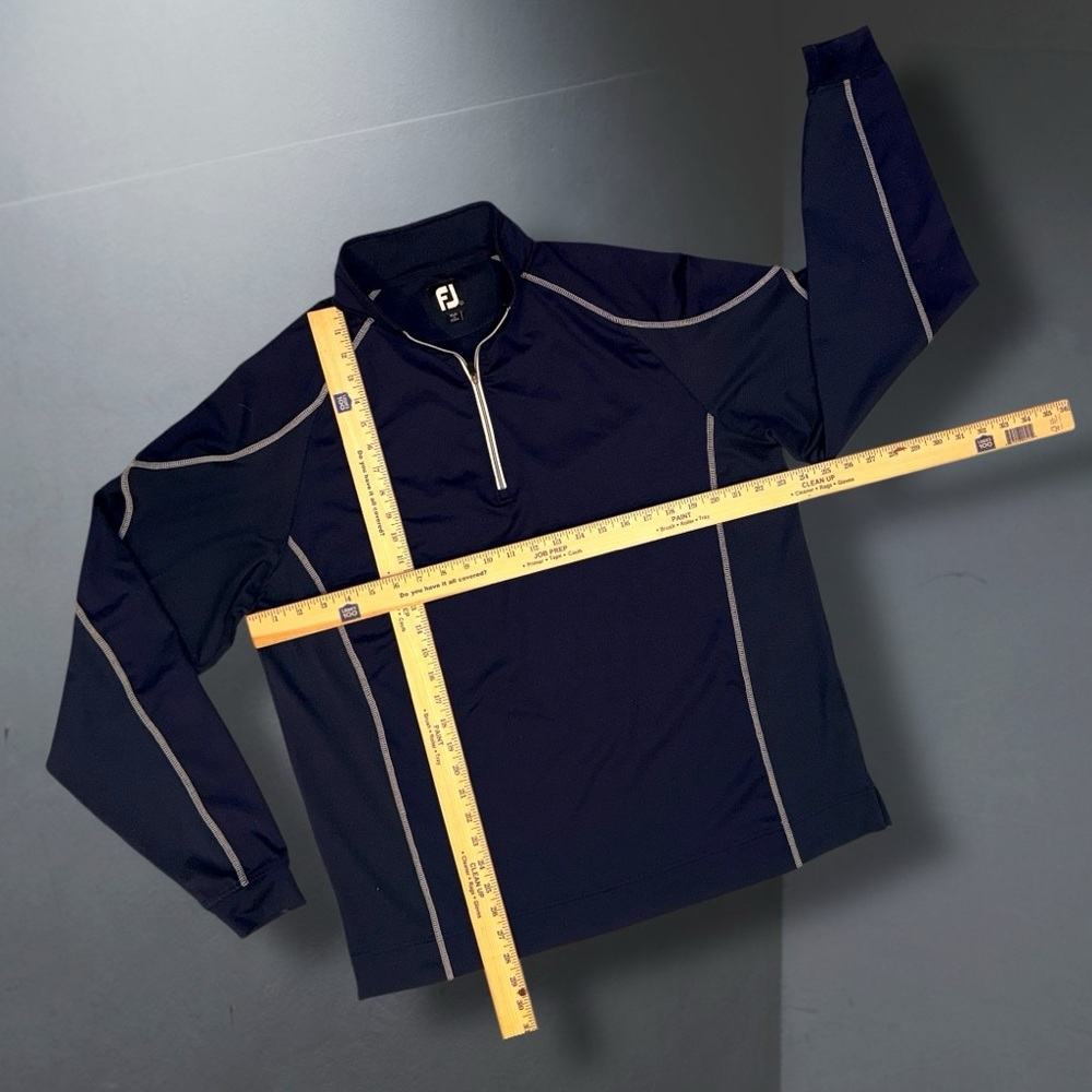 FootJoy Performance ¼-Zip Pullover | Navy Stretch Golf Layer | Men’s Medium - Picture 7 of 7